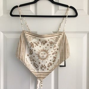 *SOLD* Danielle Bernstein Handkerchief Astro Top